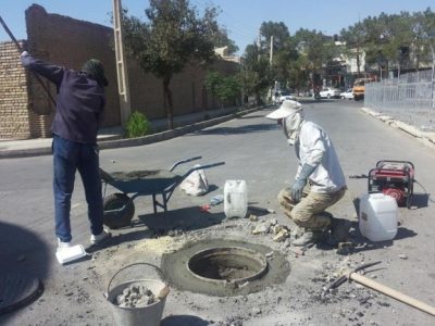 ۲۲۹۱ دریچه بازدید آدمروهای تاسیسات فاضلاب دراستان همسطح سازی شد