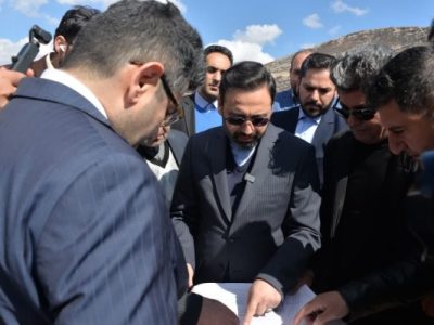 بازدید استاندار آذربایجان شرقی از عملیات اجرایی پروژه رمپ دسترسی به پارک علم و فناوری اذربایجان شرقی