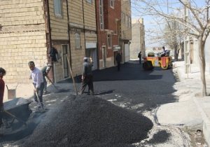 آسفالت‌ریزی سه هزار و ۱۲۴ تنی شهرداری تبریز از ابتدای سال جاری