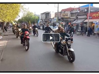 شادی مردم آذربایجان شرقی با رژه موتوری و خودرویی