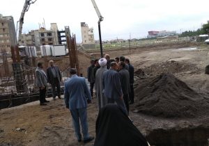 پیشرفت فیزیکی ۴۰ درصدی پروژه زائر سرای آذربایجان‌شرقی در مشهد/تابلو روزشمار پروژه نصب شد