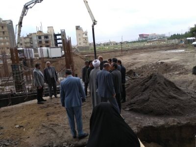 پیشرفت فیزیکی ۴۰ درصدی پروژه زائر سرای آذربایجان‌شرقی در مشهد/تابلو روزشمار پروژه نصب شد