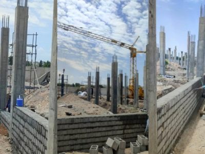 اتمام بتن‌ریزی بلوک‌های هفتگانه عمارت کلاه‌فرنگی پارک باغشمال تبریز