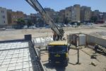 تداوم عملیات بتن ریزی سقف عمارت کلاه فرنگی در پارک باغشمال