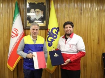 تفاهم نامه همکاری شرکت گاز و جمعیت هلال احمر استان آذربایجان شرقی امضا شد