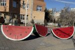 نصب المان‌های مخصوص شب چله در تفرجگاه “ائل‌گولی”