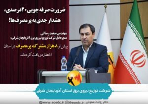 ضرورت صرفه جویی ۲۰ درصدی، هشدار جدی به پرمصرف‌ها!