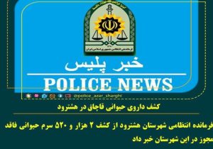 کشف داروی حیوانی قاچاق در هشترود