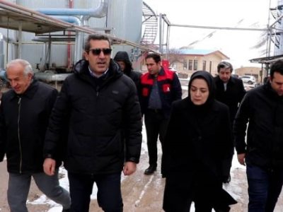 بازدید دکتر راهب از کارخانه پالایش ایمن راه در چهارمین روز سفر”