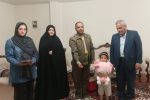 تکریم دختران شهدا توسط مدیرکل بنیاد شهید آذربایجان شرقی به مناسبت روز دختر