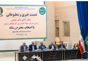افتتاح ۶۰ پروژه کشاورزی در آذربایجان شرقی با اعتبار ۴.۳ هزار میلیارد تومان