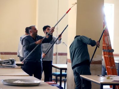 جهاد با رنگ زندگی؛ مدارس چاراویماق در مسیر شادابی