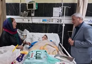 عیادت مدیرکل بنیاد شهید آذربایجان شرقی از حاجیه خانم جمیله باباجانی در تبریز و جانباز ۷۰ درصد محمدرضا عباسی قانع در اردبیل