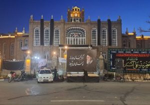 عمارت تاریخی ساعت تبریز سیاهپوش شد
