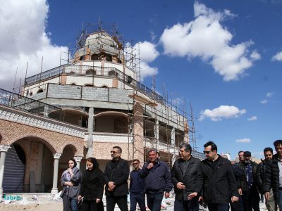 پیشرفت ۷۵ درصدی پروژه عمارت کلاهفرنگی باغشمال تبریز