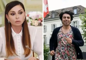 جنجال همسر الهام علیاف در کنفرانس مونیخ | فرار با لباس زنانه!